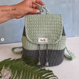 Вяжем компактный рюкзак крючком
