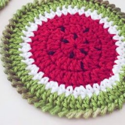 Салфетка "Арбуз" крючком