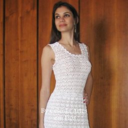 Вяжем летний сарафан крючком