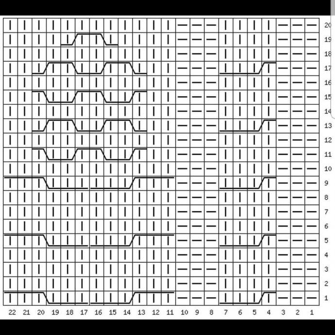 Интересный узор для шапочки