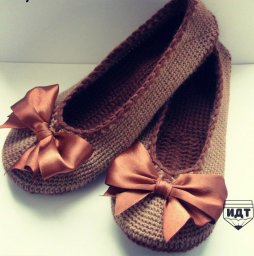 МК Комнатные балетки крючком