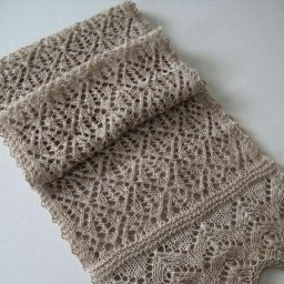 Палантин спицами