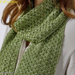 Простой шарф крючком