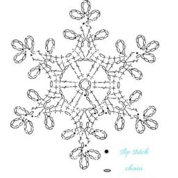 Снежинки, подборка схем