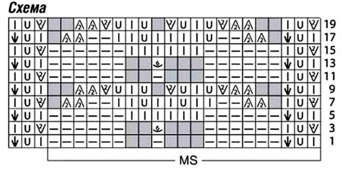 Кардиган узором из ажурных дорожек