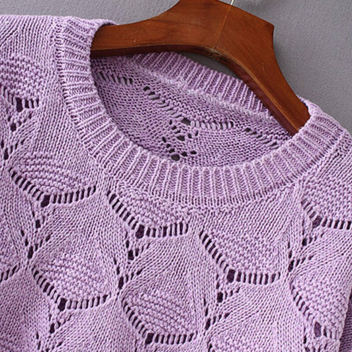 Ажурный джемпер нежного цвета