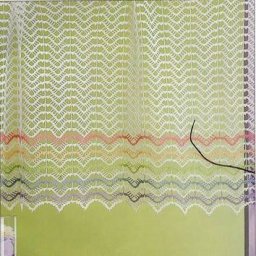 Милая занавеска крючком