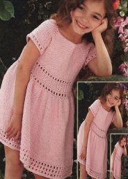 Розовое платье реглан на лето для девочки принцессы