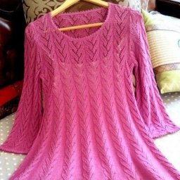 Платье-туника вяжем спицами