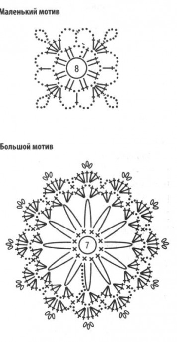 Вяжем разноцветные снежинки!