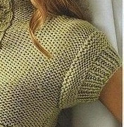Стильная безрукавка спицами