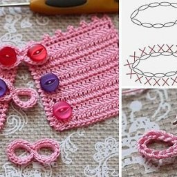 Как связать вязаную петельку для пуговиц?