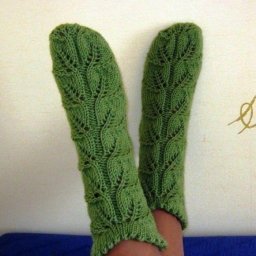 Носочки на 4-х спицах - пусть лето будет ярким!