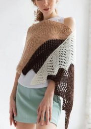 Мохеровый платок "Чашка какао"