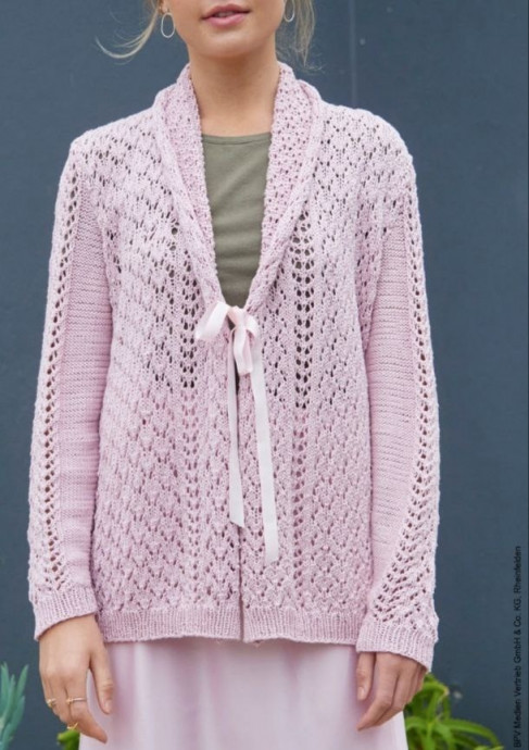 Нежный розовый жакет Нежный розовый жакет