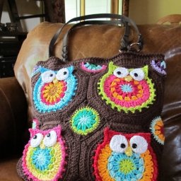Сумка из мотивов с совятами