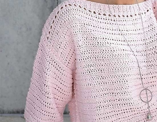 Розовый джемпер свободного силуэта Розовый джемпер свободного силуэта