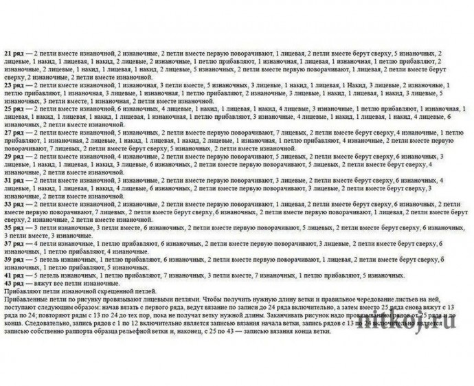 Красивый узор спицами Красивый узор спицами