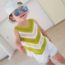 Полосатый топ для девочки