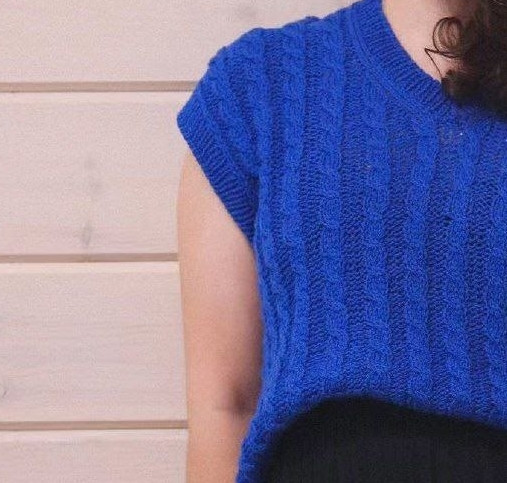 Жилет с косами