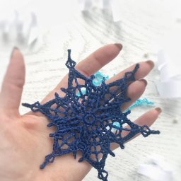 Снежинка крючком