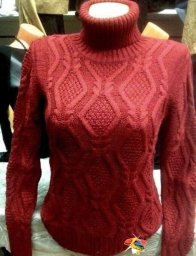 Узор спицами для свитера.