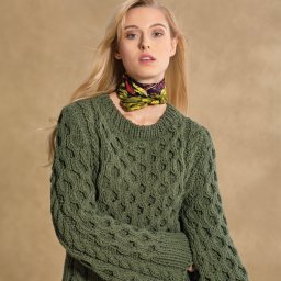 Женский джемпер цвета хаки