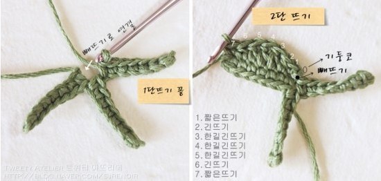Чудесная розочка крючком