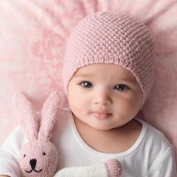 Красивая и нежная шапочка для малыша