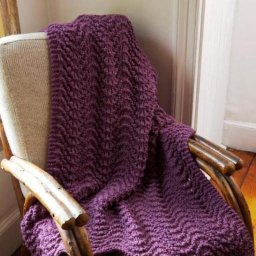 Милый плед спицами