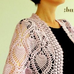 Нежный жакетик-болеро, вяжем крючком