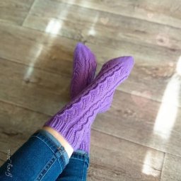 Носочки спицами, схема узора