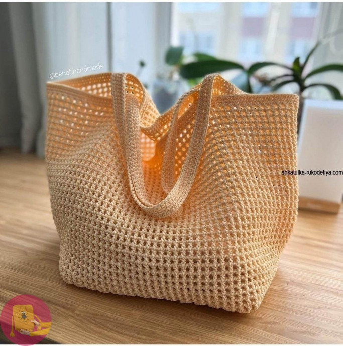 Летняя сумка крючком