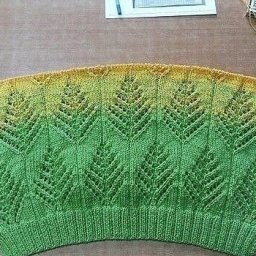 "Ёлочки" - самый новогодний узор спицами