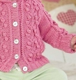 Жaкeт c кaпюшoнoм, вяжем детям