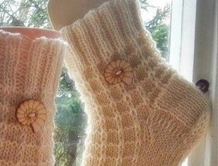 Узор для носков спицами