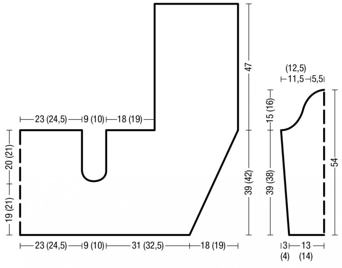 Жакет с воротником-снудом.