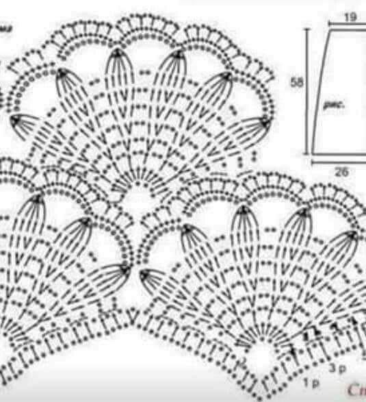 Узор для ажурной кофточки