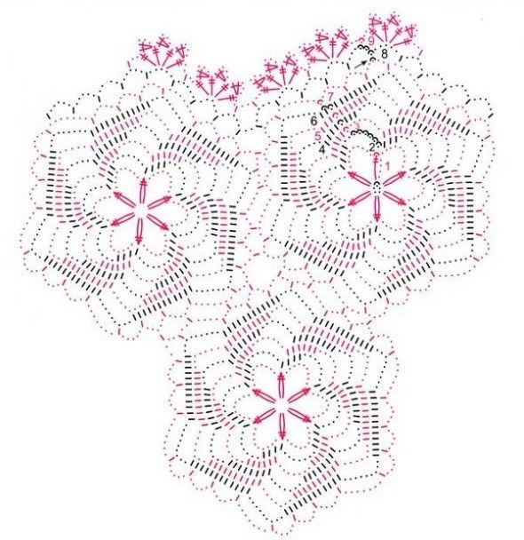 Ажурная салфетка, чарующий мотив!