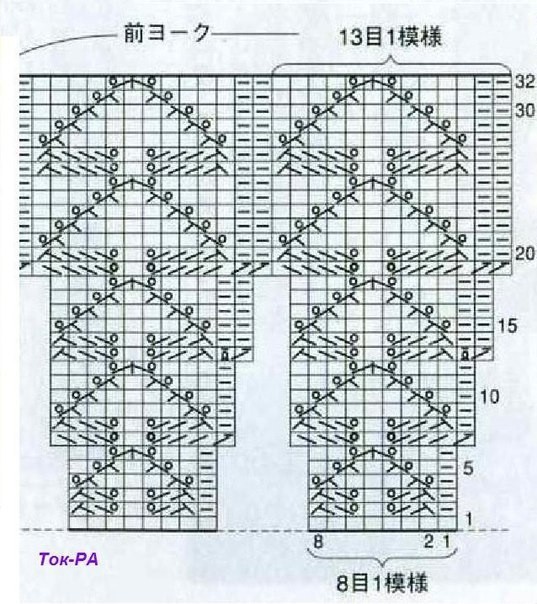 Летний топ спицами Летний топ спицами