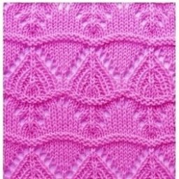 Необычный узор спицами