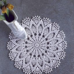 Нежная салфетка крючком