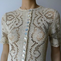 Платье в филейной технике