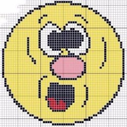 Смайлики для любителей вязать жаккард