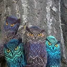 Варежки "Сова"