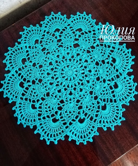 Ажурная салфетка крючком