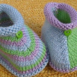 Нежные пинетки спицами