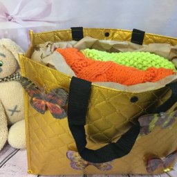 Плед крупным узором