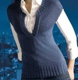 Жилет с круглой кокеткой