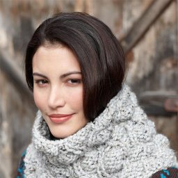 Тёплый и объёмный снуд спицами